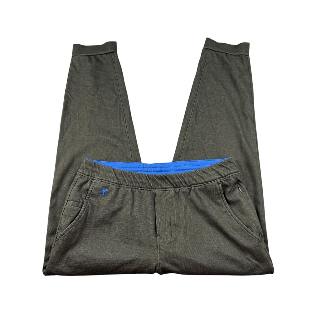Twillory Athlounger Mens Green Performance Drawstring Jogger Pants Size M